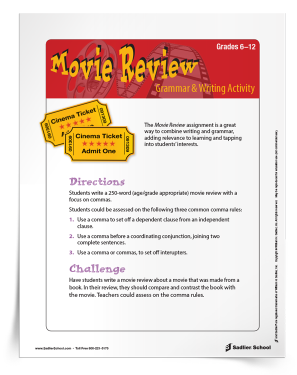 how to start off a movie review