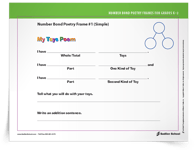 <em>Number Bond</em> Poetry Frames