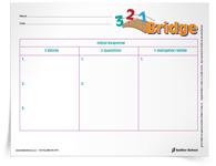 <em>3-2-1 Bridge</em> Graphic Organizers