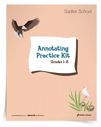 Use the worksheets and text excerpts in the Annotating Practice Kit to get students annotating with a purpose.