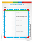 <em>Comprehension Questions</em> Template