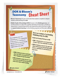 <em>DOK & Bloom's Taxonomy Cheat Sheet</em> and <em>Shared Reading Chart</em>