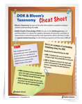 <em>DOK & Bloom's Taxonomy Cheat Sheet</em> and <em>Shared Reading Chart</em>