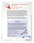 Critical Thinking Interactive Read Aloud of <em>Brothers at Bat</em>