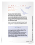 Critical Thinking Interactive Read Aloud of <em>Stellaluna</em>