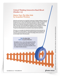 Critical Thinking Interactive Read Aloud of <em>The Other Side</em>