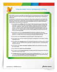 <em>Using Decodable Texts as Springboards to Writing</em> Tip Sheet