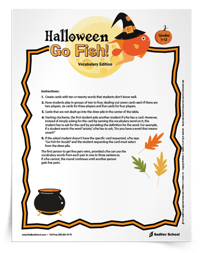 Halloween Vocabulary Game