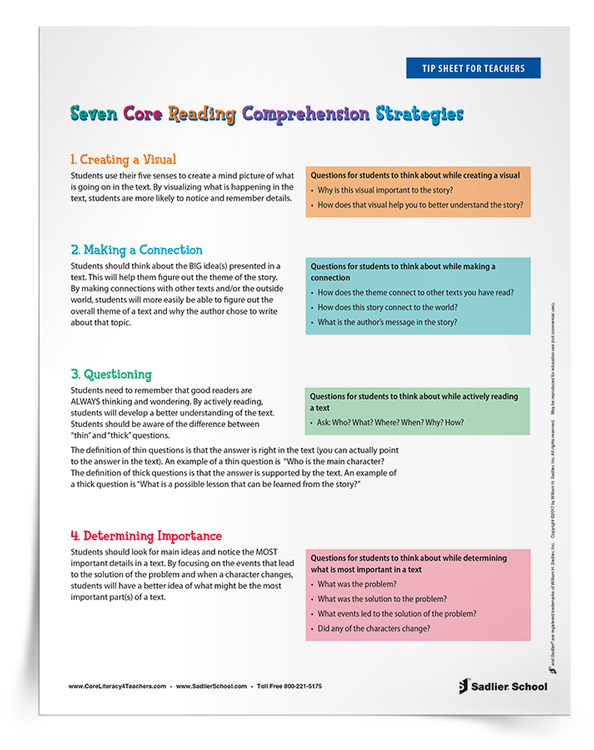 How To Teach Reading Comprehension Strategies In Your School [Free ...