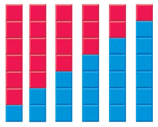 using-connecting-cubes-differnt-colored-cubes