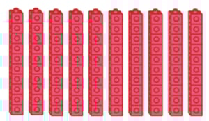 using-connecting-cubes-to-model-100-connect-cubes-to-make-rods-of-ten