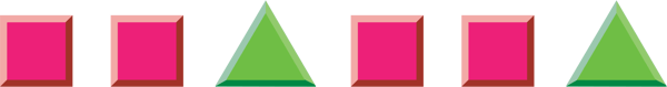 using-pattern-blocks-pink-squares-green-triangles