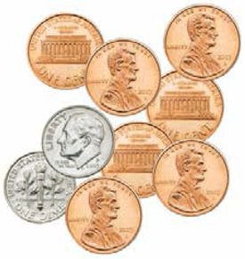 Coins-two-dimes-seven-pennies