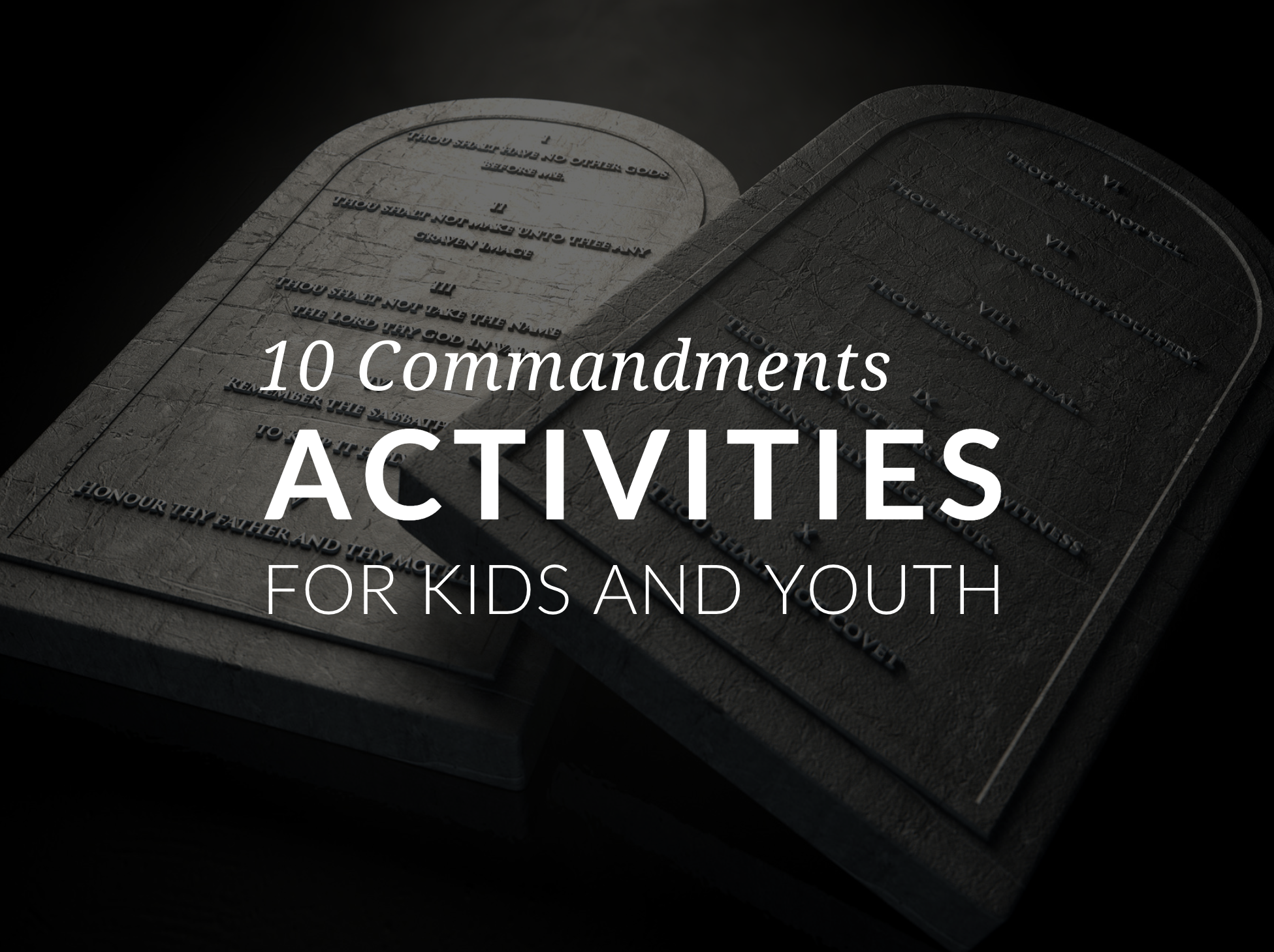 ten commandments for kids printable