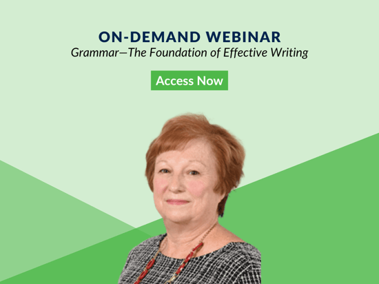 Blog Image Grammar—The Foundation of Effective Writing Webinar