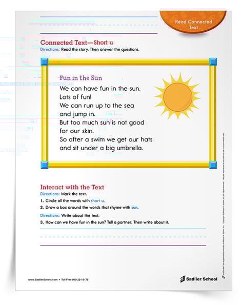 Be on the lookout for more research-based, fun phonics activities, ideas, and downloads in my next blog post! In the meantime (if you’re feeling antsy), grab this free Connected Text–Short u Worksheet for your Grade 1 classroom.