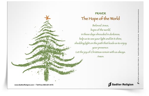 Let us find clarity and light in Jesus Christ, He will open up the doors of hope and love for us, especially this Christmas. Download the Hope of the World Prayer Card and share it with your family.