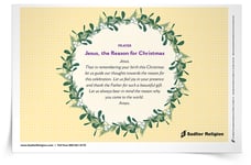 <em>Jesus, the Reason for Christmas</em> Prayer Card