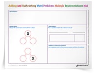 <em>Word Problem</em> Multiple Representation Solution Mats