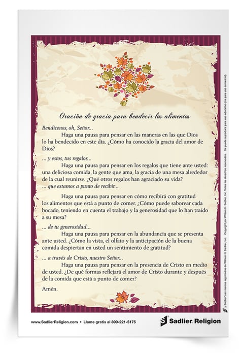Oraciones de Acción de Gracias para niños y familias católicos