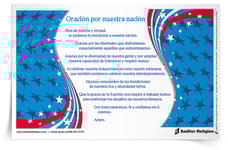 Estampa <em>Oración por nuestra nación</em>