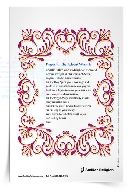 Download the Prayer for the Advent Wreath Prayer Card and herald it to all our brothers in Christ.