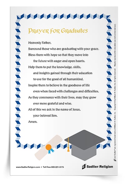 Download my Prayer for Graduates and use it in your parish or home.
