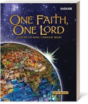 For older students (beginning in grade 7) and adults, One Faith, One Lord helps develop knowledge of basic Catholic beliefs. Like Our Catholic Faith, this catch-up program is a single volume text that presents fundamental beliefs and practices of the Catholic faith.