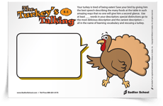 <em>The Turkey's Talking</em> Vocabulary Activity