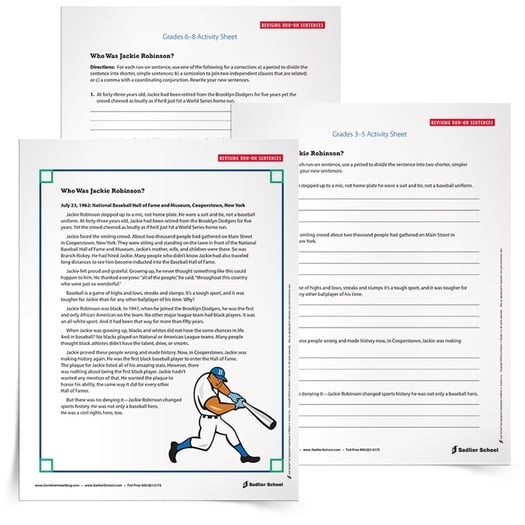 The use of sports in the classroom is a great way to engage young people. Celebrate the Major League Baseball season with these baseball-themed lesson plans, activities, and games. In this article you'll find interactive read aloud lesson templates, a Jackie Robinson revision worksheet, vocabulary and grammar baseball games, and more. Hopefully these baseball lesson plans and resources will be a home run with your students!