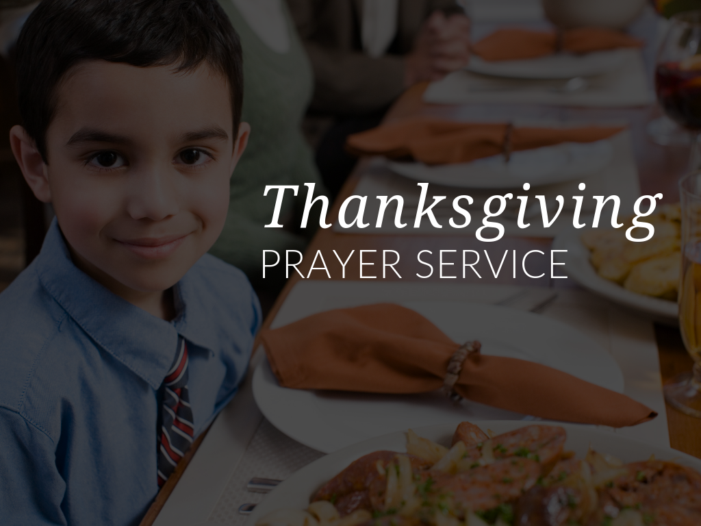 Use the Catholic Thanksgiving Prayer Service in this article to encourage children in your religious education class, parish, or home to express gratitude for their many blessings. Download available in English and Spanish. 