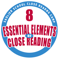To learn more about each of the essential elements and the close reading approach of Diane Lapp, Barbara Moss, Maria Grant and Kelly Johnson you can attend Sadlier's FREE 2-Part Close Reading Camp. Not only will you learn how to enhance and simplify your teaching of close reading, but all camp attendees receive a Certificate of Participation!
