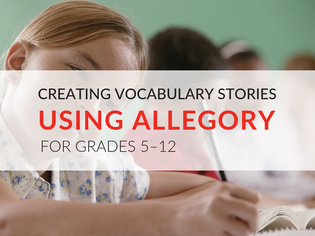 This post shares a great story creation activity that is not only an awesome way for students to commit vocabulary words to memory, but also a way for students to learn a bit more about the literary device called allegory.