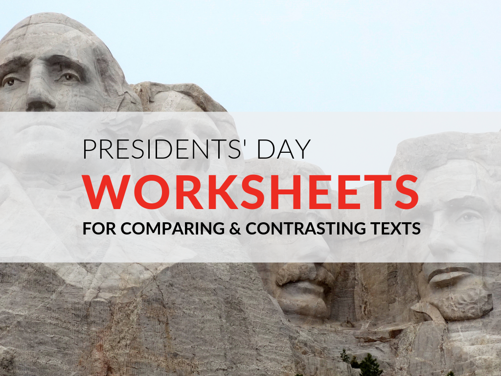 One skill my students seem to struggle with across grade levels is comparing and contrasting texts. In honor of Presidents' Day, I use the following compare and contrast activity using George Washington and Abraham Lincoln texts to give my students extra practice. Plus, download my free Presidents' Day worksheets so you can complete this comparing and contrasting texts activity in your classroom! 