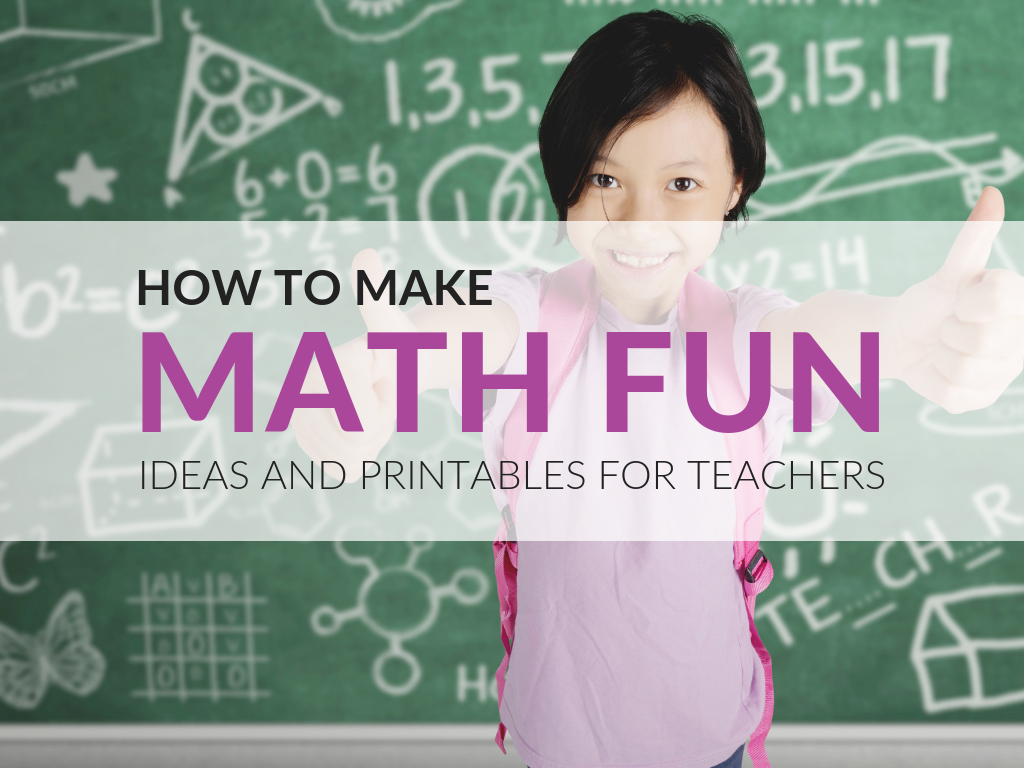 Are you wondering how to make math fun for students? Here are 7 fun ways to teach math and free printables that will get you started! fun-ways-to-teach-math-how-to-make-math-fun
