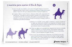 Folleto <em>5 Maneras para marcar el Día de Reyes</em>