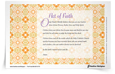 <em>Act of Faith</em> Prayer Card