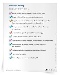 elements of a persuasive essay