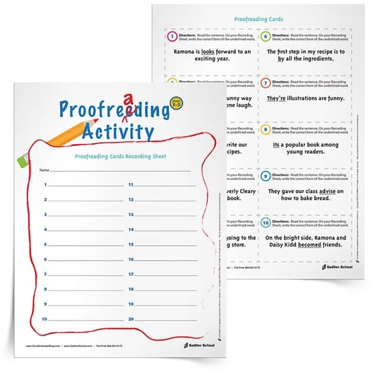 Proofreading is a skill that must be practiced. As students’ progress through their schooling, this skill must be honed year after year. Download a simple Proofreading Activity students can use in centers or when there is extra time in class!