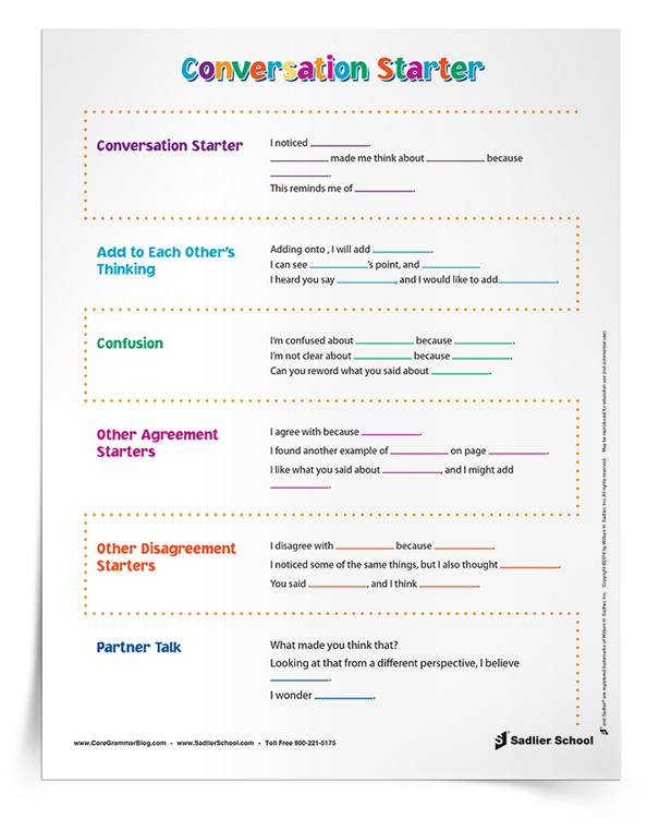 sentence stems for a thesis statement