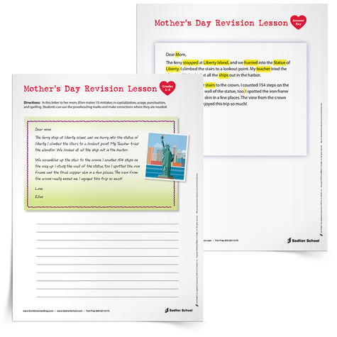 Grammar Spring Activity Sheets Students Can Use This Spring at Home - Mother's Day Revision Lesson