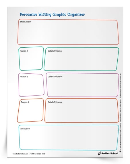 graphic organizer persuasive essay pdf