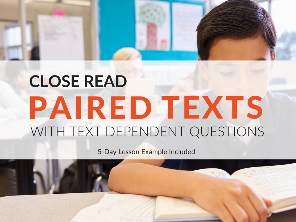 When close reading two or more complex texts, text-dependent questions help students gain a deeper understanding of the text and focus their attention on the similar purpose, point of view, or other specific aspects of each texts. Download text-dependent questions for A Day's Work by Eve Bunting and The Can Man by Laura E. Williams to use with your students.
