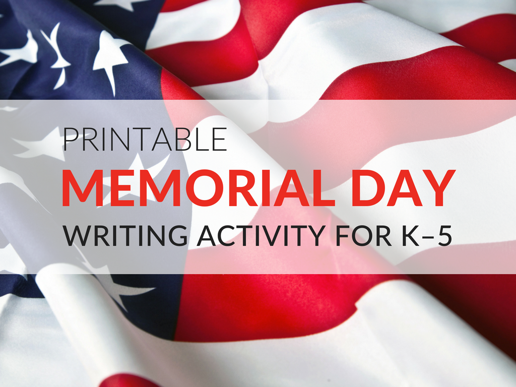 My mini Memorial Day lesson is simple and yet always makes an impact! The Memorial Day Worksheets available for download are interchangeable and can be used with most American holidays.
