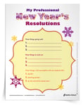 <em>My Professional New Year's Resolutions</em> Worksheet