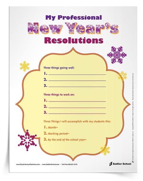 In this article, I'm sharing tips for setting teacher New Year's resolutions for the second half of the school year. Plus, download my New Year’s Resolutions Worksheet that is based on the “Magic of Three.” Setting Attainable Teacher New Year’s Resolutions 