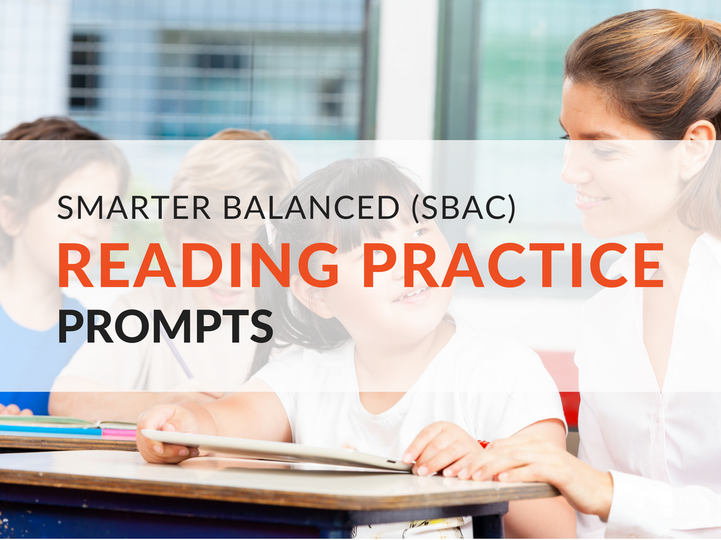 My research inspired me to create SBAC Reading Practice Prompts for students grades 3–5. I have compiled a list of reading practice prompts for fiction, nonfiction, and poetry texts for each of the individual grade levels. These SBAC reading practice prompts can be used during readers workshop or your English Language Arts block. smarter-balanced-assessment-sbac-practice-tests-reading-practice-prompts.png