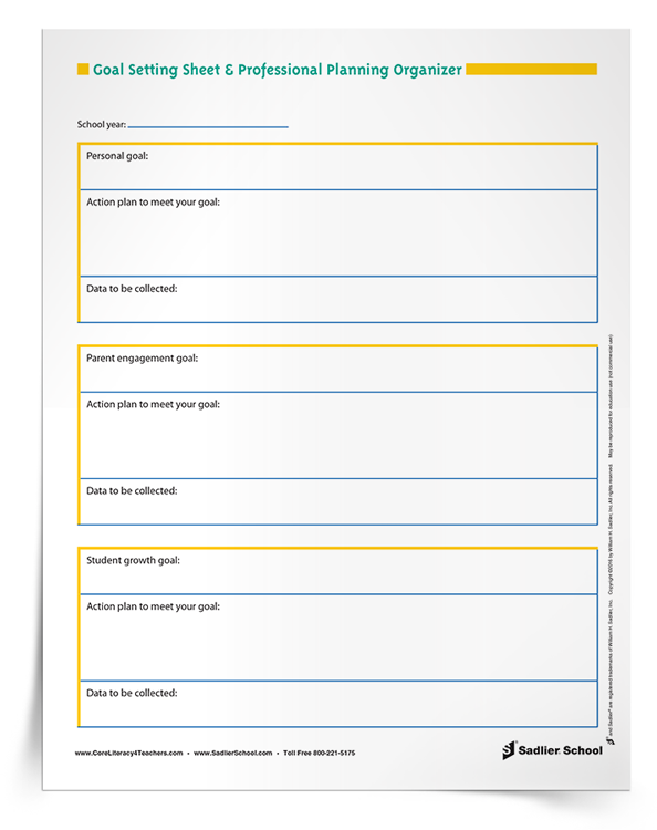 Teacher Goal Setting and Professional Planning for the New Year