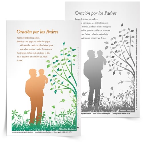 Recordemos, festejemos y honremos a nuestros padres en su día, ellos se merecen nuestro más sincero respeto y amor. Descargue e imprima la Estampa de Oración por los Padres y compártala en familia.