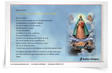 Estampa de oración <em>La Virgen de la Caridad del Cobre</em>